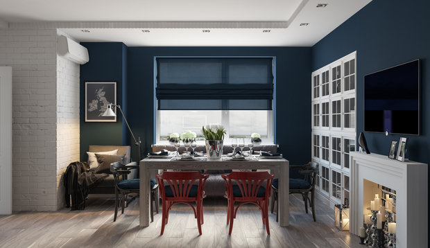 Фото из портфолио Современный дизайн квартиры для молодой пары – фотографии дизайна интерьеров на INMYROOM