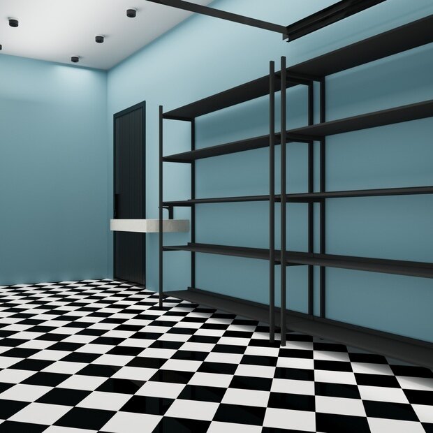 Визуализация интерьера гардеробной в стиле минимализм