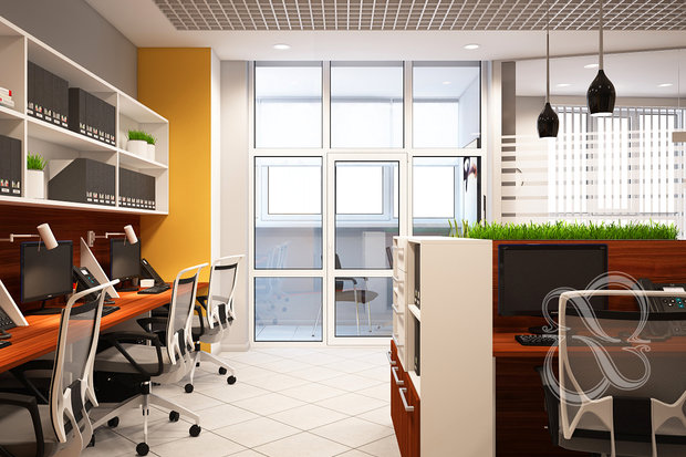 Фото из портфолио Проект: Sunny Office – фотографии дизайна интерьеров на INMYROOM