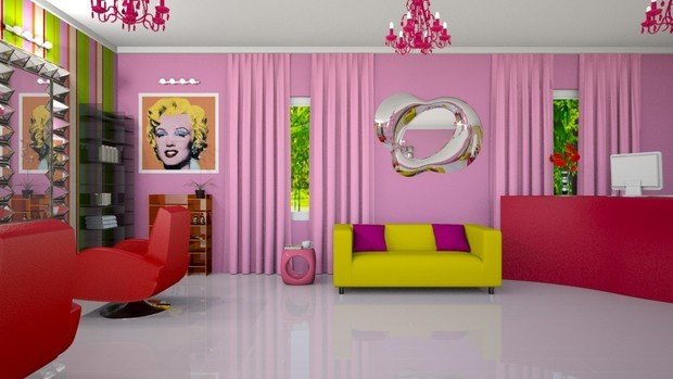 Фото из портфолио Салон красоты в стиле поп-арт – фотографии дизайна интерьеров на INMYROOM
