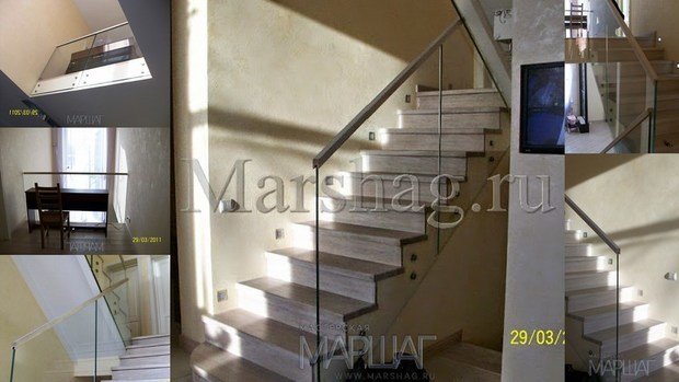 Фото из портфолио Стеклянные лестницы и ограждения – фотографии дизайна интерьеров на INMYROOM