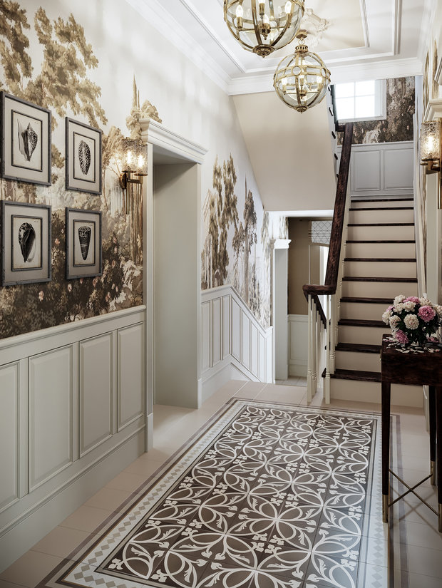 Фото из портфолио Романтичная неоклассика. Дом в Калининграде. – фотографии дизайна интерьеров на INMYROOM