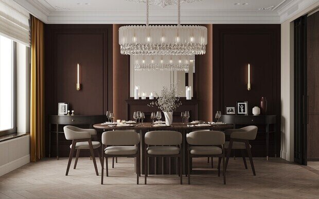 Фото из портфолио Дизайн-проект квартиры в ЖК «Victory Park Residences (Виктори Парк Резиденсез)» в стиле неоклассика – фотографии дизайна интерьеров на INMYROOM