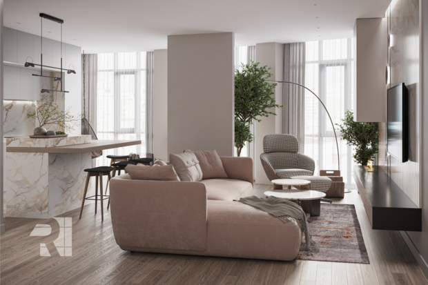 Фото из портфолио Квартира в стиле Джапанди – фотографии дизайна интерьеров на INMYROOM