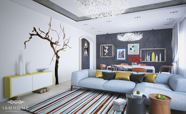 Фото из портфолио ЭКО-студия, 108м – фотографии дизайна интерьеров на INMYROOM