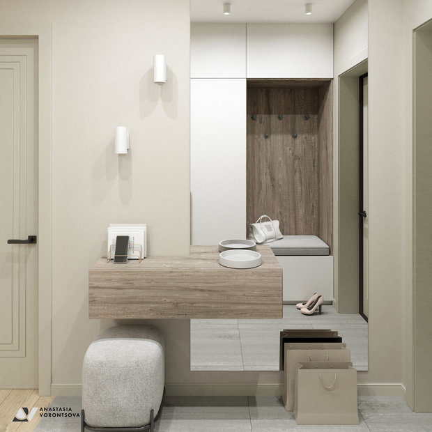 Фото из портфолио Светлая квартира в Видном – фотографии дизайна интерьеров на INMYROOM