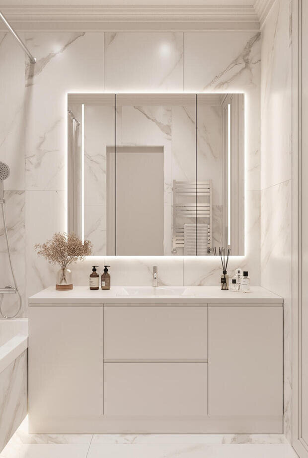 Фото из портфолио Дизайн-проект квартиры в ЖК «Shagal» в стиле современная классика – фотографии дизайна интерьеров на INMYROOM