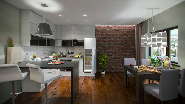 Фото из портфолио Квартира ЖК Пять звезд – фотографии дизайна интерьеров на INMYROOM