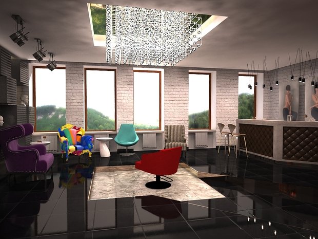 Фото из портфолио Студия причесок и проведения мастер классов – фотографии дизайна интерьеров на INMYROOM