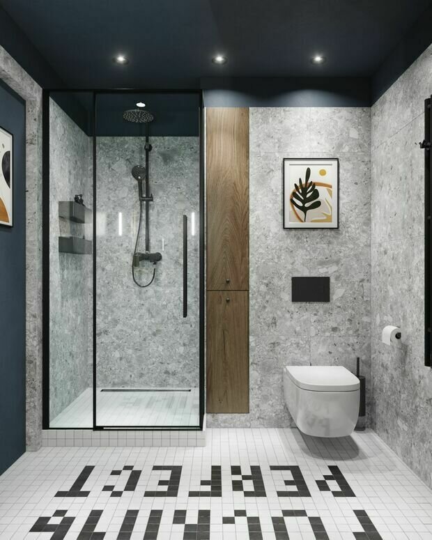 Фотография: Ванная в стиле Лофт, Современный, Эклектика, Квартира, Проект дня, Санкт-Петербург, 2 комнаты, 40-60 метров, ToTaste.studio – фото на INMYROOM