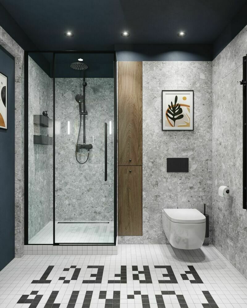 Фотография: Ванная в стиле Лофт, Современный, Эклектика, Квартира, Проект дня, Санкт-Петербург, 2 комнаты, 40-60 метров, ToTaste.studio – фото на INMYROOM Фотография: Ванная в стиле Лофт, Современный, Эклектика, Квартира, Проект дня, Санкт-Петербург, 2 комнаты, 40-60 метров, ToTaste.studio – фото на INMYROOM