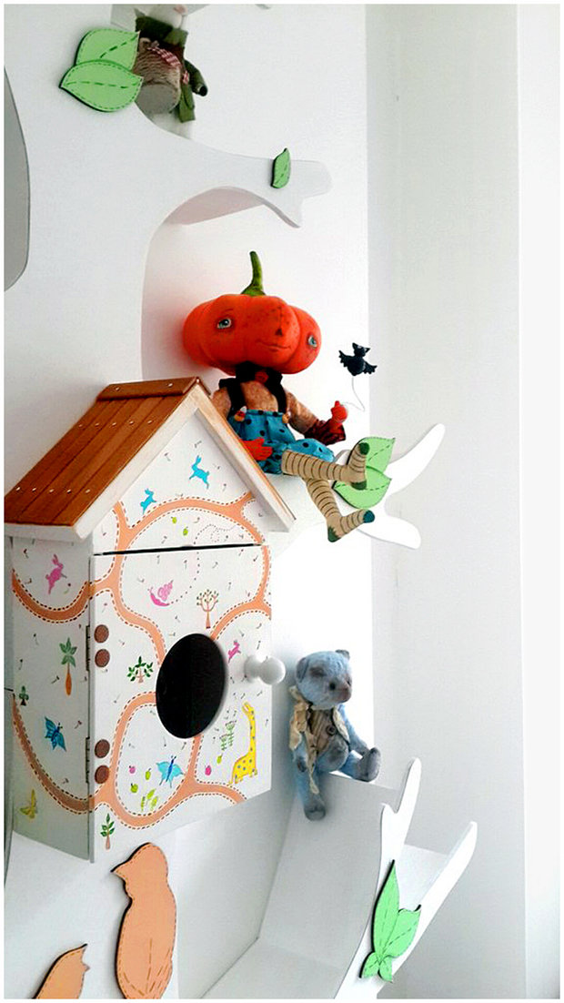 Фото из портфолио Дерево-стеллаж для детской комнаты – фотографии дизайна интерьеров на INMYROOM