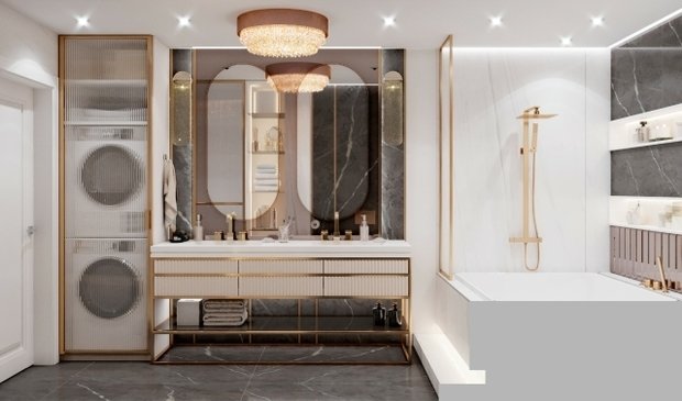 Фото из портфолио Квартира "Сибирский шик" – фотографии дизайна интерьеров на INMYROOM