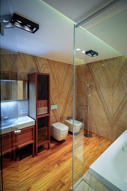 Фотография: Ванная в стиле Лофт, Современный, Интерьер комнат, Эко, Ванна – фото на INMYROOM