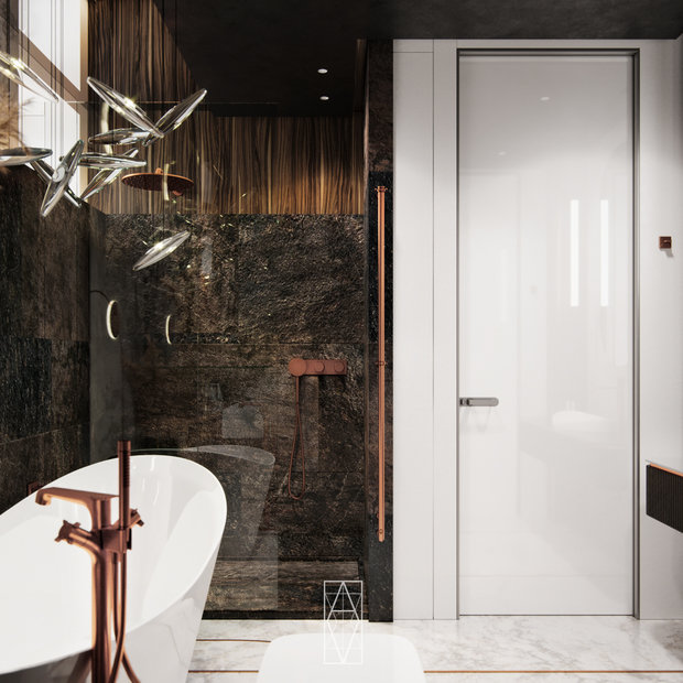 Фото из портфолио Люксовый интерьер квартиры в Москве 130м2 – фотографии дизайна интерьеров на INMYROOM