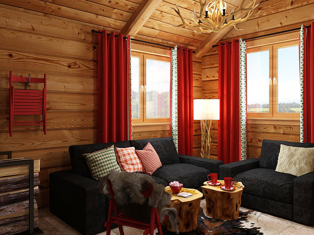 Фото из портфолио Баня в стиле  шале – фотографии дизайна интерьеров на INMYROOM