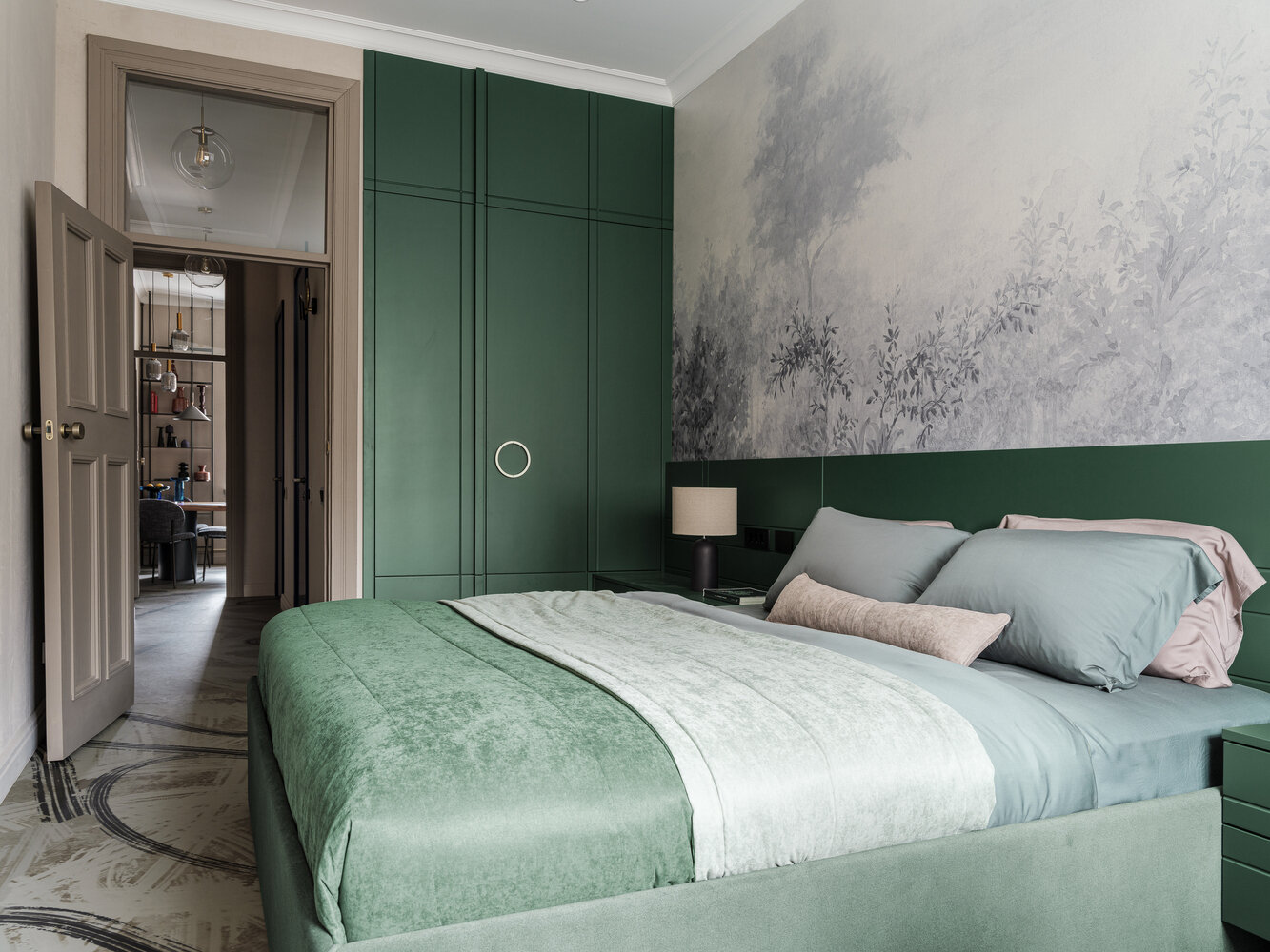 Фотография: Спальня в стиле Современный, Квартира, Проект дня, Новосибирск, Сталинка, Кирпичный дом, 2 комнаты, 40-60 метров, Татьяна Лейтан, Винтажный, Leytan Design – фото на INMYROOM Фотография: Спальня в стиле Современный, Квартира, Проект дня, Новосибирск, Сталинка, Кирпичный дом, 2 комнаты, 40-60 метров, Татьяна Лейтан, Винтажный, Leytan Design – фото на INMYROOM