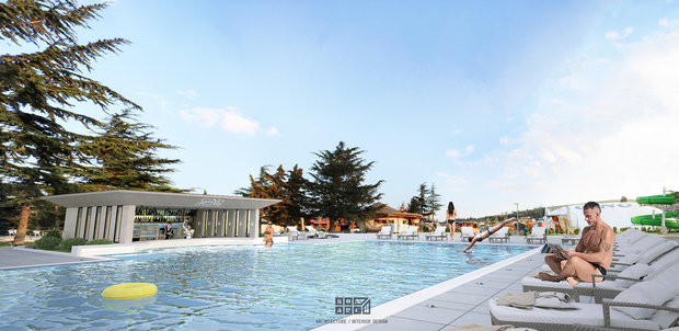 Фото из портфолио Дизайн Бара Бассейна в Аквапарке „Gino Paradise“; Тбилиси (Дизайнер- Ника Банетишвили) – фотографии дизайна интерьеров на INMYROOM