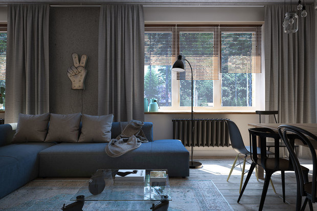 Фотография: Гостиная в стиле Лофт – фото на INMYROOM