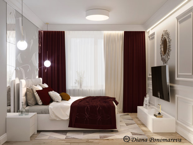 Фото из портфолио Капелька бордо – фотографии дизайна интерьеров на INMYROOM