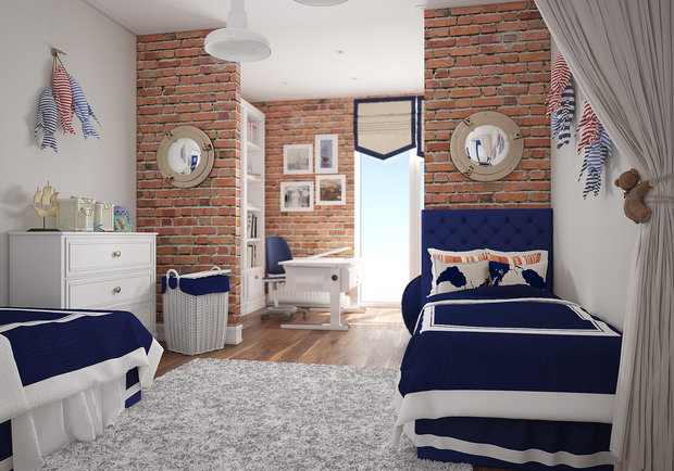 Фотография: Детская в стиле Прованс и Кантри, Лофт, Современный, Квартира, Проект недели, Москва, Студия 3.14, Тимур Абдрахманов, Ирина Леготкина, новостройка, Монолитный дом, 3 комнаты, 60-90 метров – фото на INMYROOM