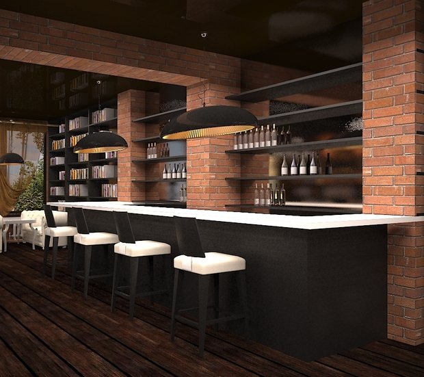 Фото из портфолио Кафе Philippe – фотографии дизайна интерьеров на INMYROOM