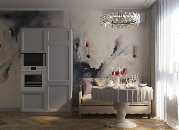 Фото из портфолио Маленький Париж – фотографии дизайна интерьеров на INMYROOM