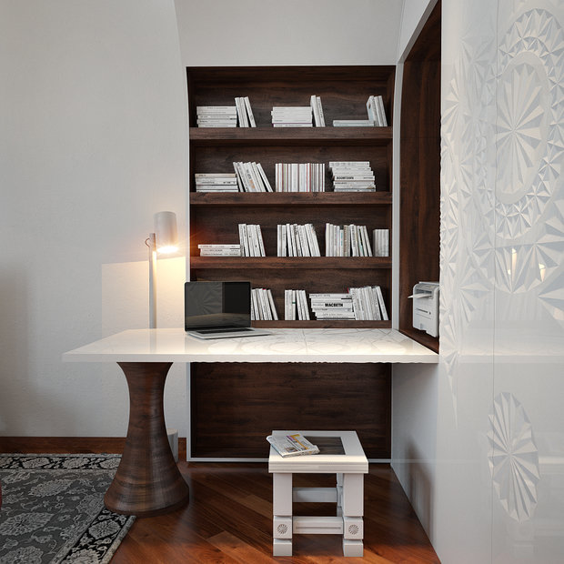 Фотография: Офис в стиле Эклектика, Квартира, Дома и квартиры, Проект недели – фото на INMYROOM