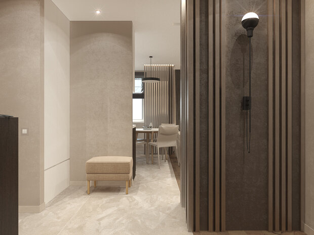 Фото из портфолио  двушка в теплых тонах – фотографии дизайна интерьеров на INMYROOM