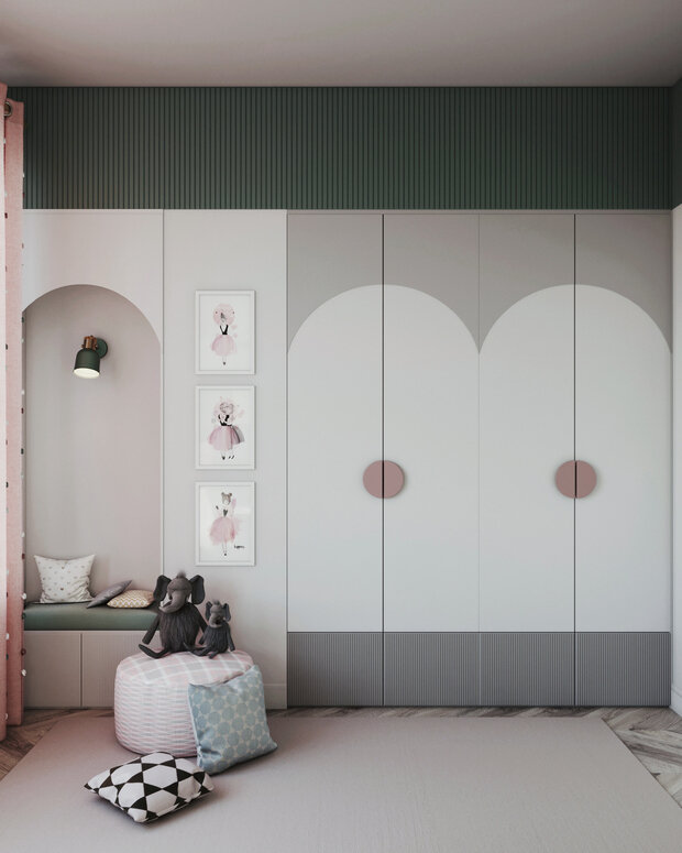 Фотография: Детская в стиле Современный, Квартира, Проект недели, Москва, 3 комнаты, Более 90 метров, Olala Design, Ольга Семченко – фото на INMYROOM