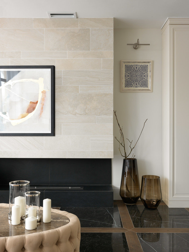 Фотография: Гостиная в стиле Классический, Современный, Квартира, Проект недели, Московская область, Монолитный дом, 2 комнаты, 60-90 метров, #эксклюзивныепроекты, Simple Way, ЖК Admiral Waterhause – фото на INMYROOM