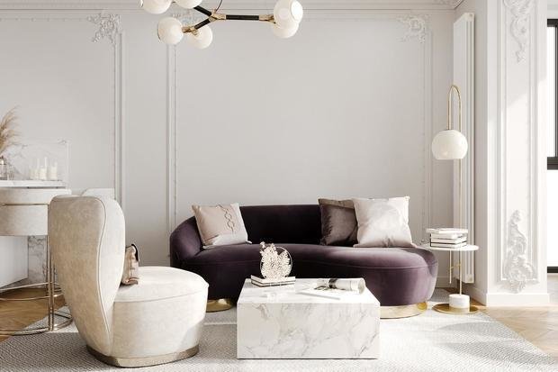 Фото из портфолио Воздушная современная классика в ЖК Матч Пойнт – фотографии дизайна интерьеров на INMYROOM