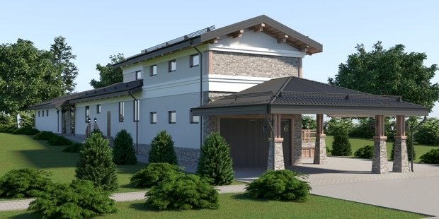 Фото из портфолио Шале Прерий – фотографии дизайна интерьеров на INMYROOM