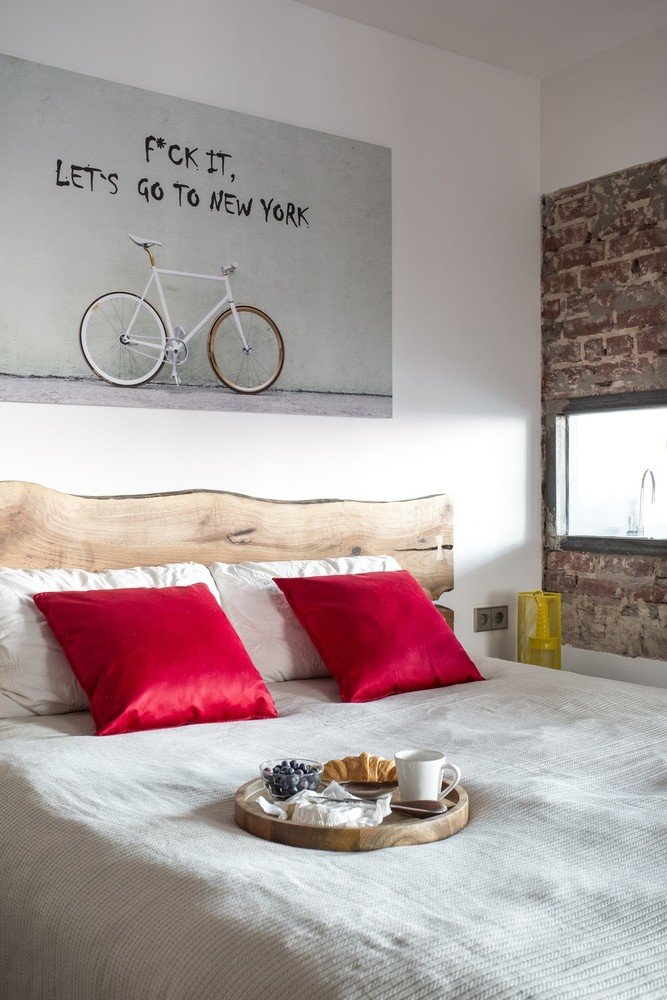 Фотография: Спальня в стиле Лофт, Квартира, Студия, Проект недели, Москва, Дмитрий Жигалев, Сергей Бахарев, 60-90 метров, «Однушечка», Екатерина Аверкина – фото на INMYROOM Фотография: Спальня в стиле Лофт, Квартира, Студия, Проект недели, Москва, Дмитрий Жигалев, Сергей Бахарев, 60-90 метров, «Однушечка», Екатерина Аверкина – фото на INMYROOM