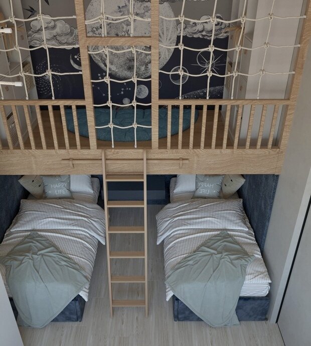 Фотография: Детская в стиле Современный, Минимализм, Эко, Квартира, Проект недели, 3 комнаты, 60-90 метров, Вера Шеверденок – фото на INMYROOM