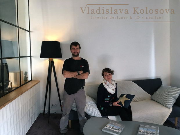 Фото из портфолио Студия в Париже – фотографии дизайна интерьеров на INMYROOM