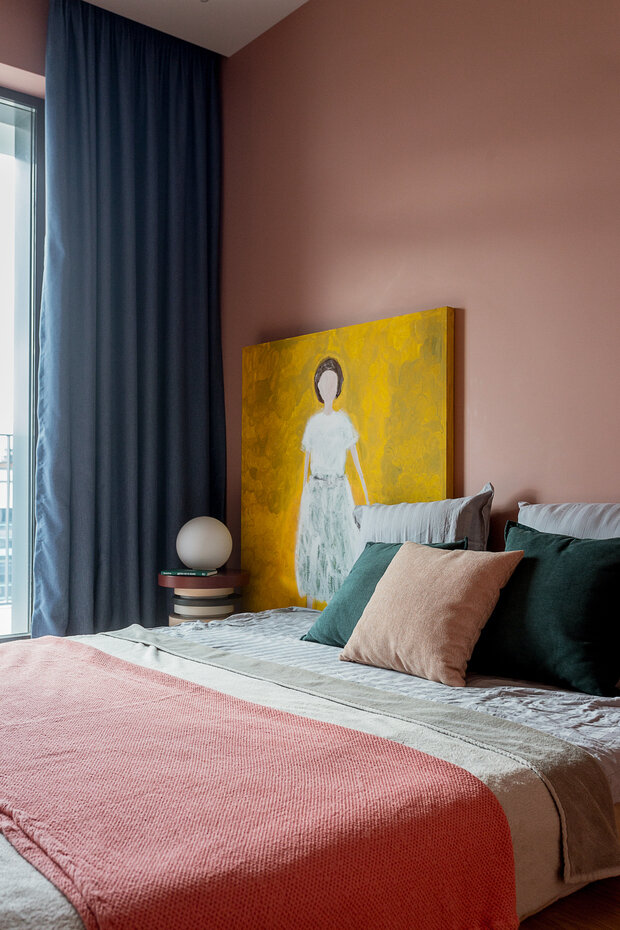 Фотография: Спальня в стиле Современный, Квартира, Проект дня, Минск, 2 комнаты, 40-60 метров, Екатерина Хотим – фото на INMYROOM