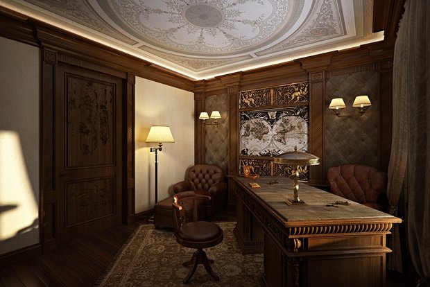 Фото из портфолио Кабинет в классическом стиле. – фотографии дизайна интерьеров на INMYROOM