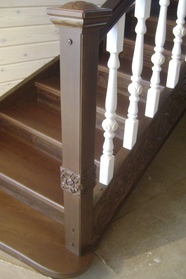 Фото из портфолио Наши изделия (деревянная лестница арт 002) – фотографии дизайна интерьеров на INMYROOM