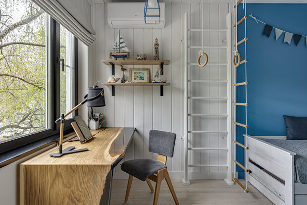 Фотография: Детская в стиле Современный, Скандинавский, Квартира, Проект дня, Москва, Панельный дом, 3 комнаты, 60-90 метров, 1605, Алена Ромашкова – фото на INMYROOM