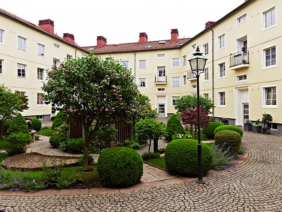 Фотография: Ландшафт в стиле , Скандинавский, Малогабаритная квартира, Квартира, Швеция, Цвет в интерьере, Дома и квартиры, Белый, IKEA, Бежевый – фото на INMYROOM