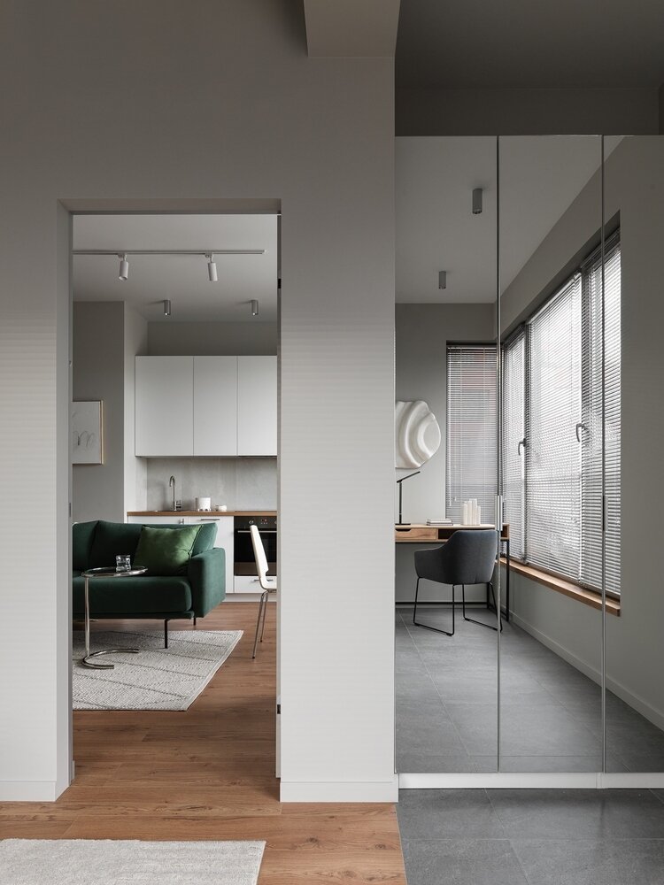 Фотография: Кабинет в стиле Современный, Скандинавский, Квартира, Проект недели, Москва, 3 комнаты, 40-60 метров, Анастасия Родина – фото на INMYROOM Фотография: Кабинет в стиле Современный, Скандинавский, Квартира, Проект недели, Москва, 3 комнаты, 40-60 метров, Анастасия Родина – фото на INMYROOM