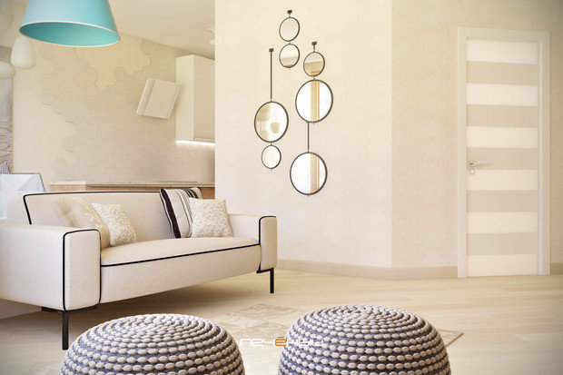 Фото из портфолио Бежевая однушка – фотографии дизайна интерьеров на INMYROOM
