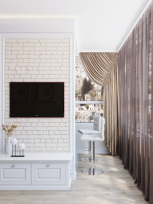 Фото из портфолио Роскошный интерьер с французскими нотками для кухни и гостиной – фотографии дизайна интерьеров на INMYROOM