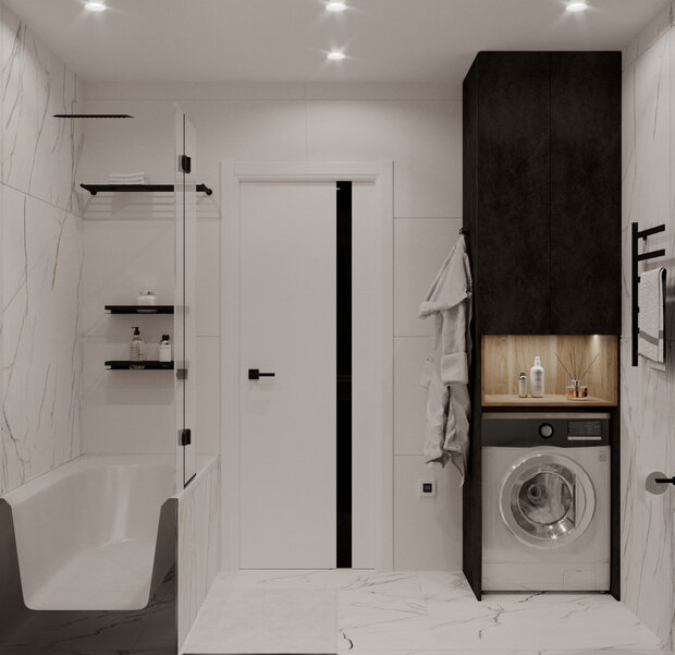 Фото из портфолио Жилой дом в стиле минимализма – фотографии дизайна интерьеров на INMYROOM
