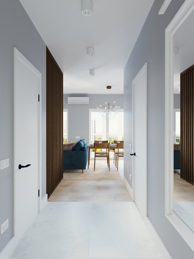 Фотография: Прихожая в стиле Скандинавский, Современный, Студия, Проект недели, Беларусь, Минск, до 40 метров, Монолитно-кирпичный, Protena – фото на INMYROOM