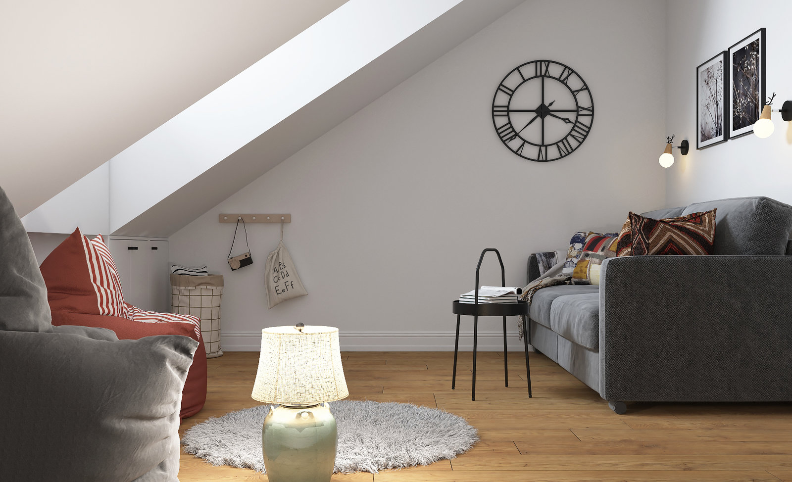 Фото из портфолио Трехкомнатная квартира на мансардном этаже. – фотографии дизайна интерьеров на INMYROOM Фото из портфолио Трехкомнатная квартира на мансардном этаже. – фотографии дизайна интерьеров на INMYROOM