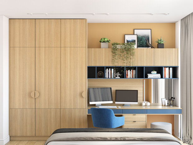 Фото из портфолио Дизайн интерьера четырехкомнатной квартиры в ЖК "I Love" – фотографии дизайна интерьеров на INMYROOM