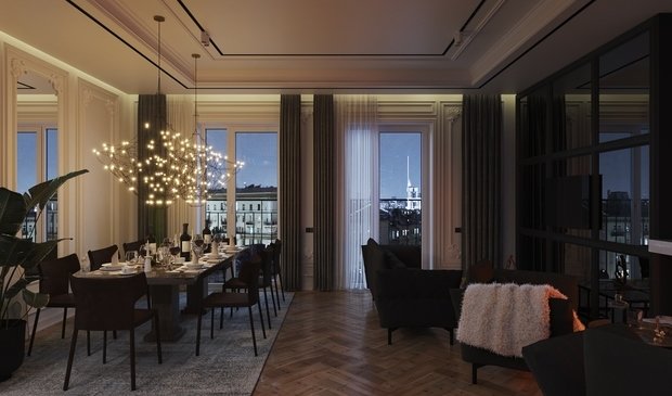 Фото из портфолио Гостиная - 3D визуализация.  – фотографии дизайна интерьеров на INMYROOM