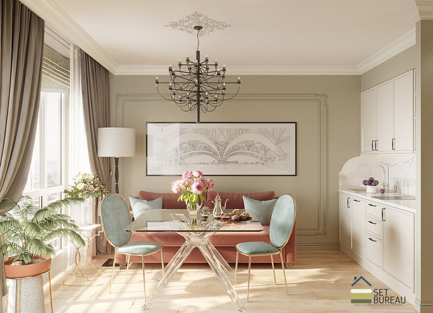 Фото из портфолио Апартаменты в Art Studio – фотографии дизайна интерьеров на INMYROOM